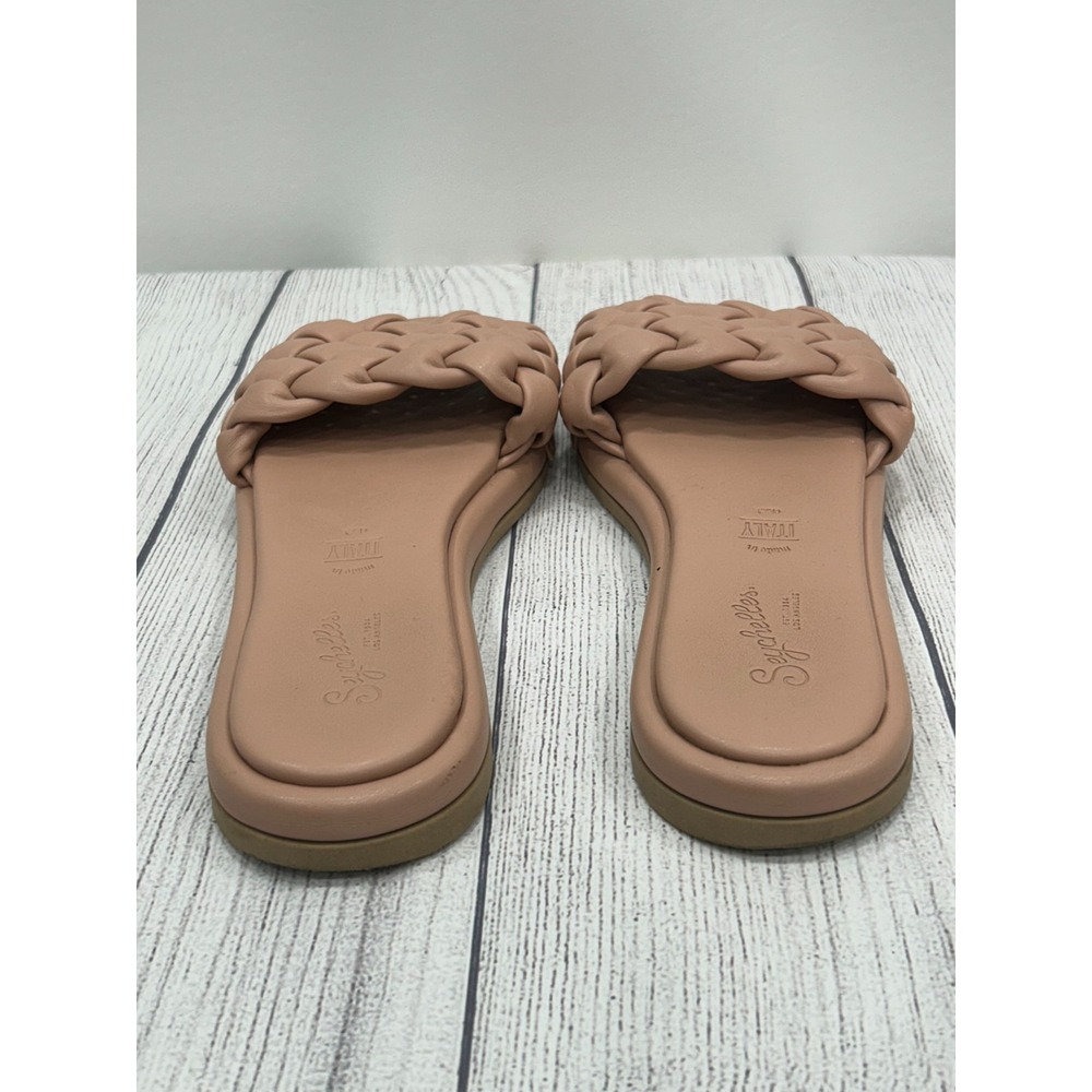Anthropologie Seychelles Bellisima Slide Sandal Womens 9 Tan Woven Braided‎ Flat - Picture 9 of 10